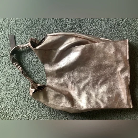 Anthropologie Rose Gold Leather Tote - Picture 2 of 7